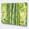 Designart - Bright Green Bamboo Stems - Transitional Canvas Wall Art Print
